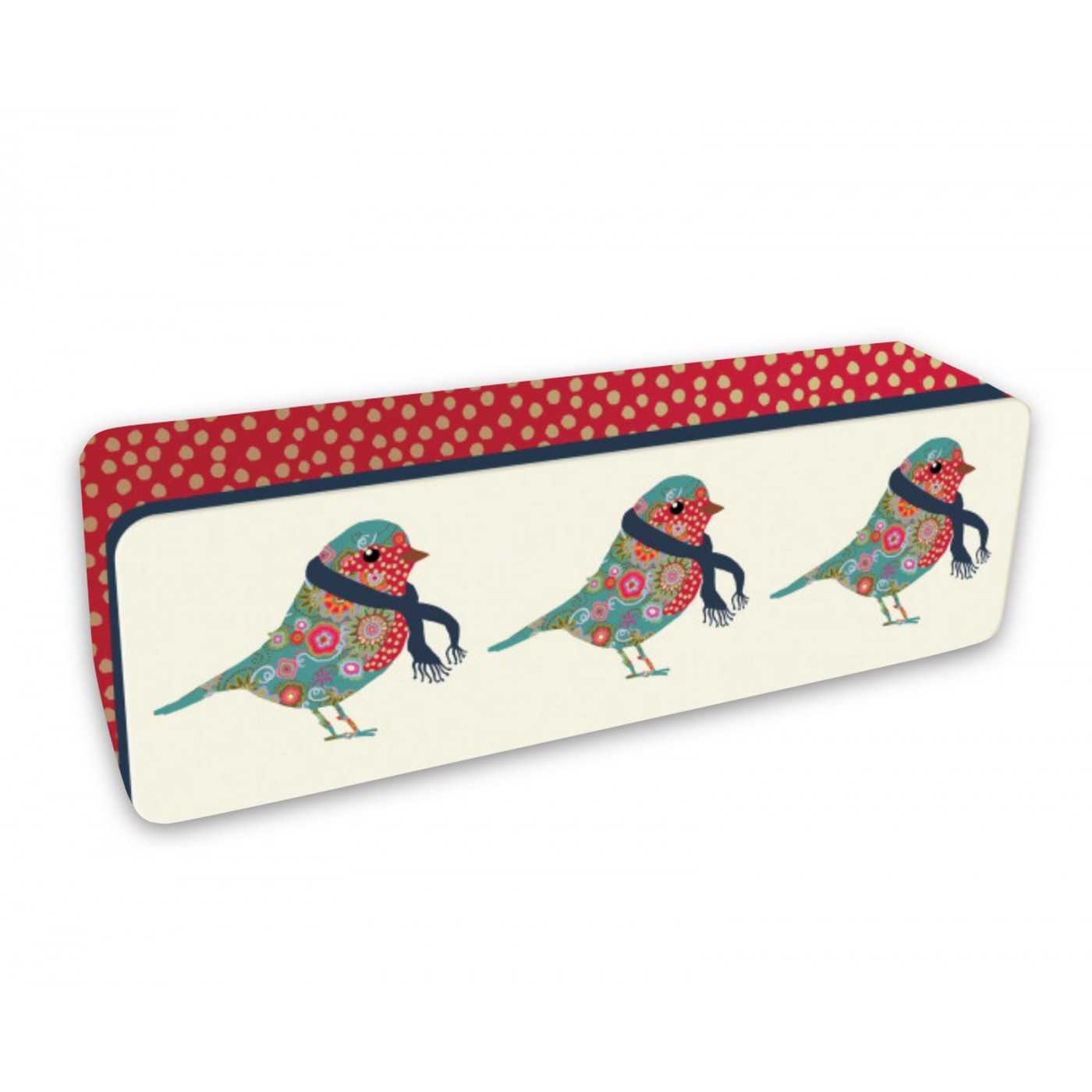 Embossed Patchwork Robin Tin 200g 9bl