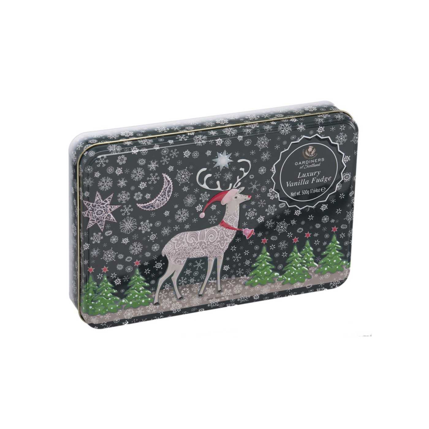 Reindeer Snow Vanille Fudge Tin 500g 6bl