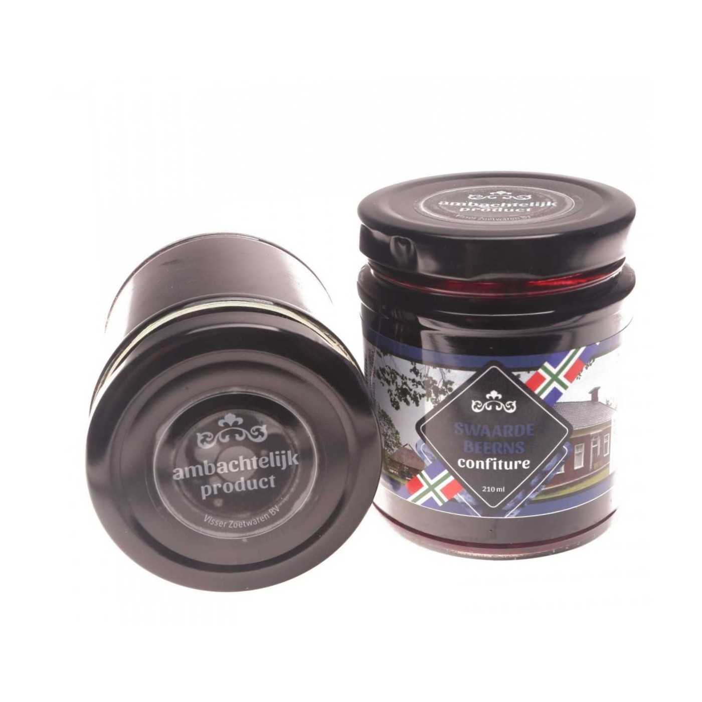 Jam zwartebes 240ml 12st GRONINGEN