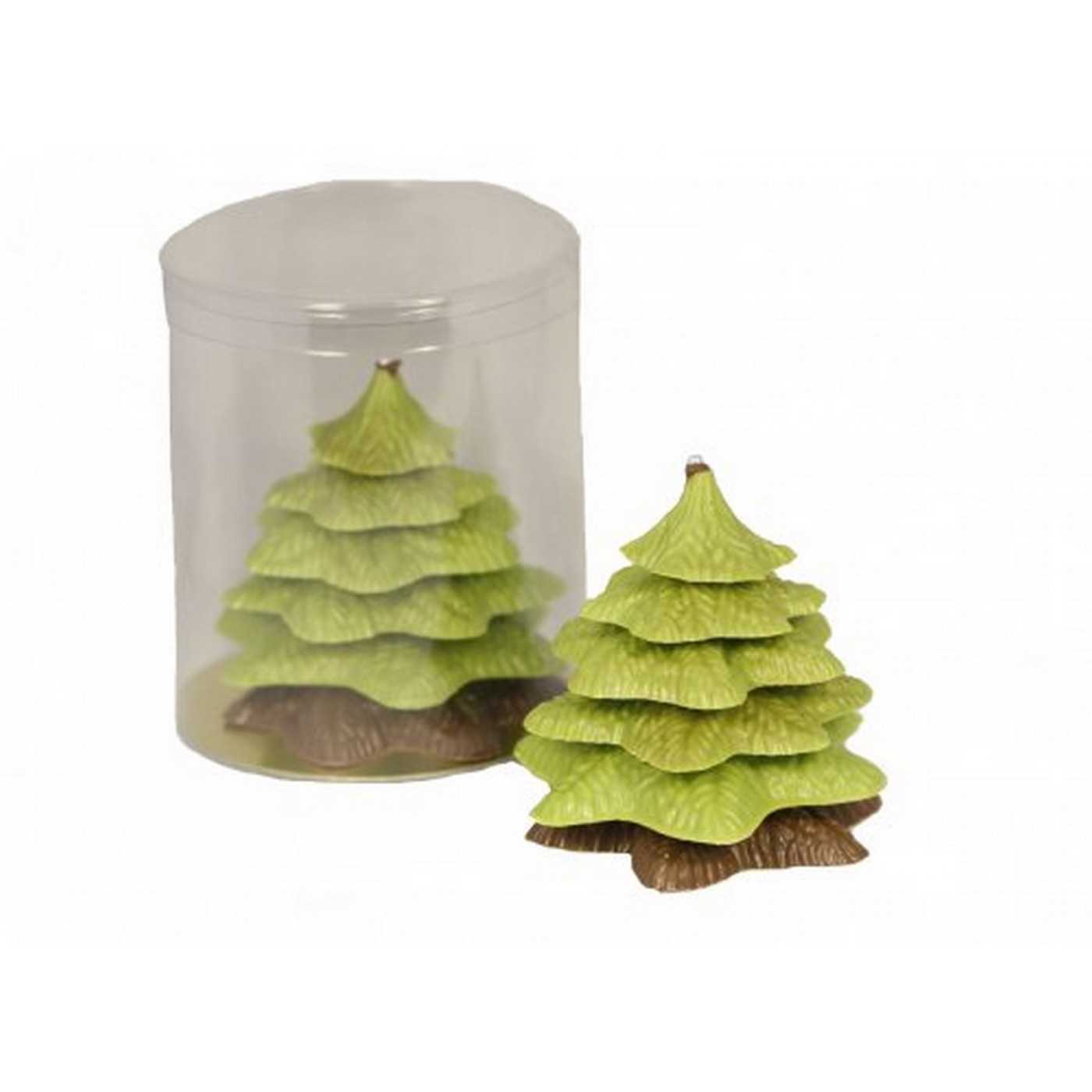 Kerstboom verpakt groen/melk 140g 1st