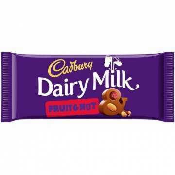 Cadbury Fruit Nut 120g 18tb
