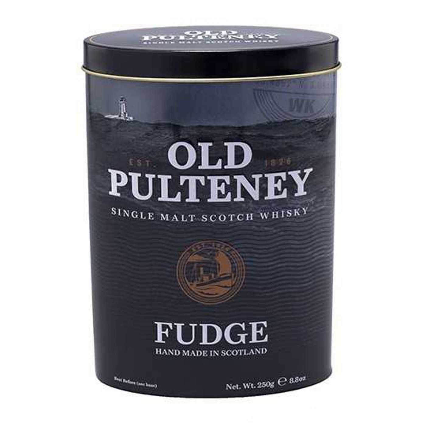 Old Pulteney Whiskey Fudge Tin 250g 12bl