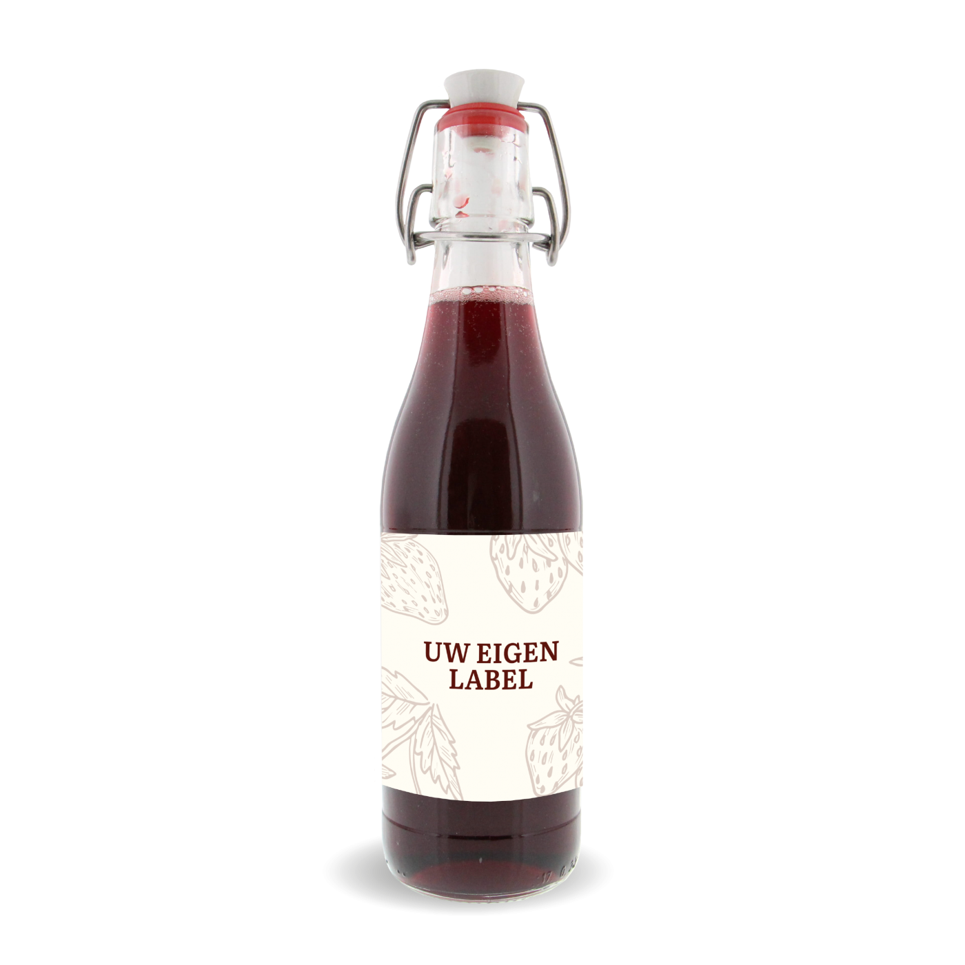 EIGEN LOGO Weckfles 350ml Aardbeien vruchtensiroop 6fl afbeelding | Lambertz & Visser 