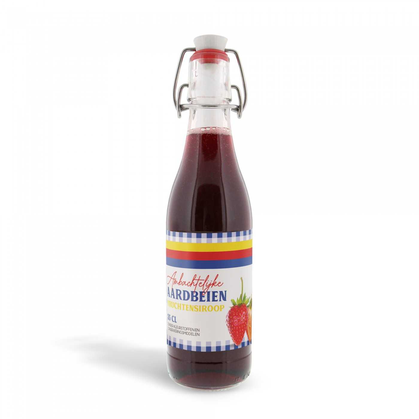 NOORD-HOLLAND Amb Weckfles 350ml Aardbeien vruchtensiroop 6fl