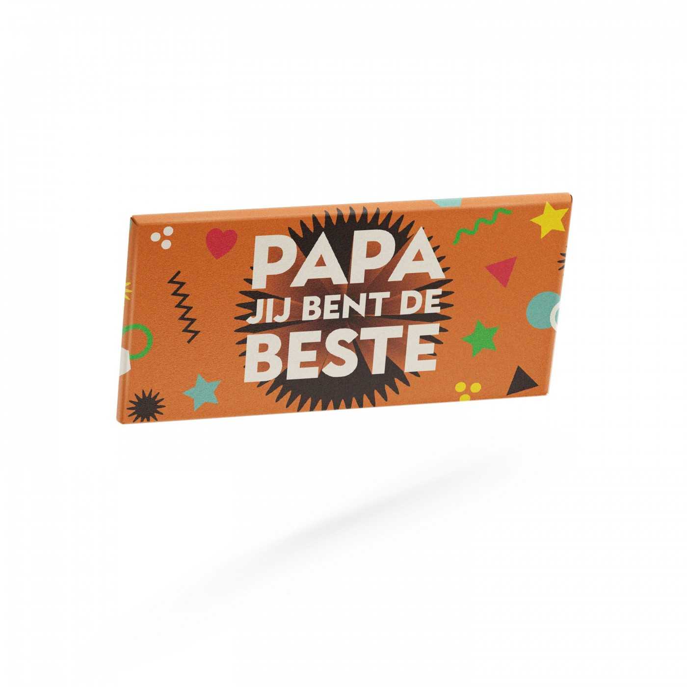 PAPA jij bent de beste Chocoladereep 10st afbeelding | Lambertz & Visser 