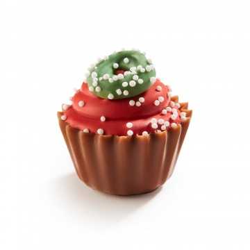 Kerst Cupcakes rood frambozen ganache 21g 1,82kg NIEUWE INH