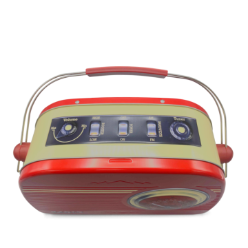 Rounded Radio Red 6st