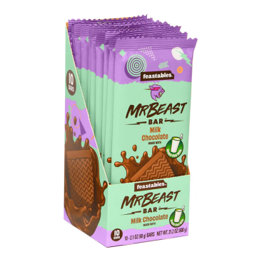 MRBEAST Chocolate Bar Milk 60g 10st