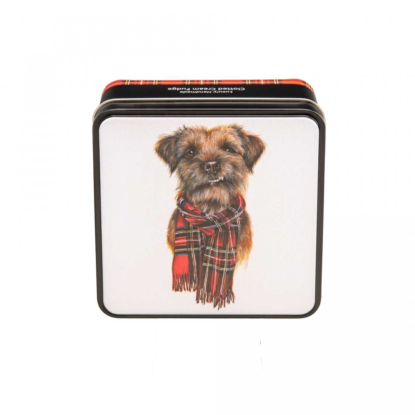 Murray The Border Terrier Clotted Cream Fudge Tin 120g 16st