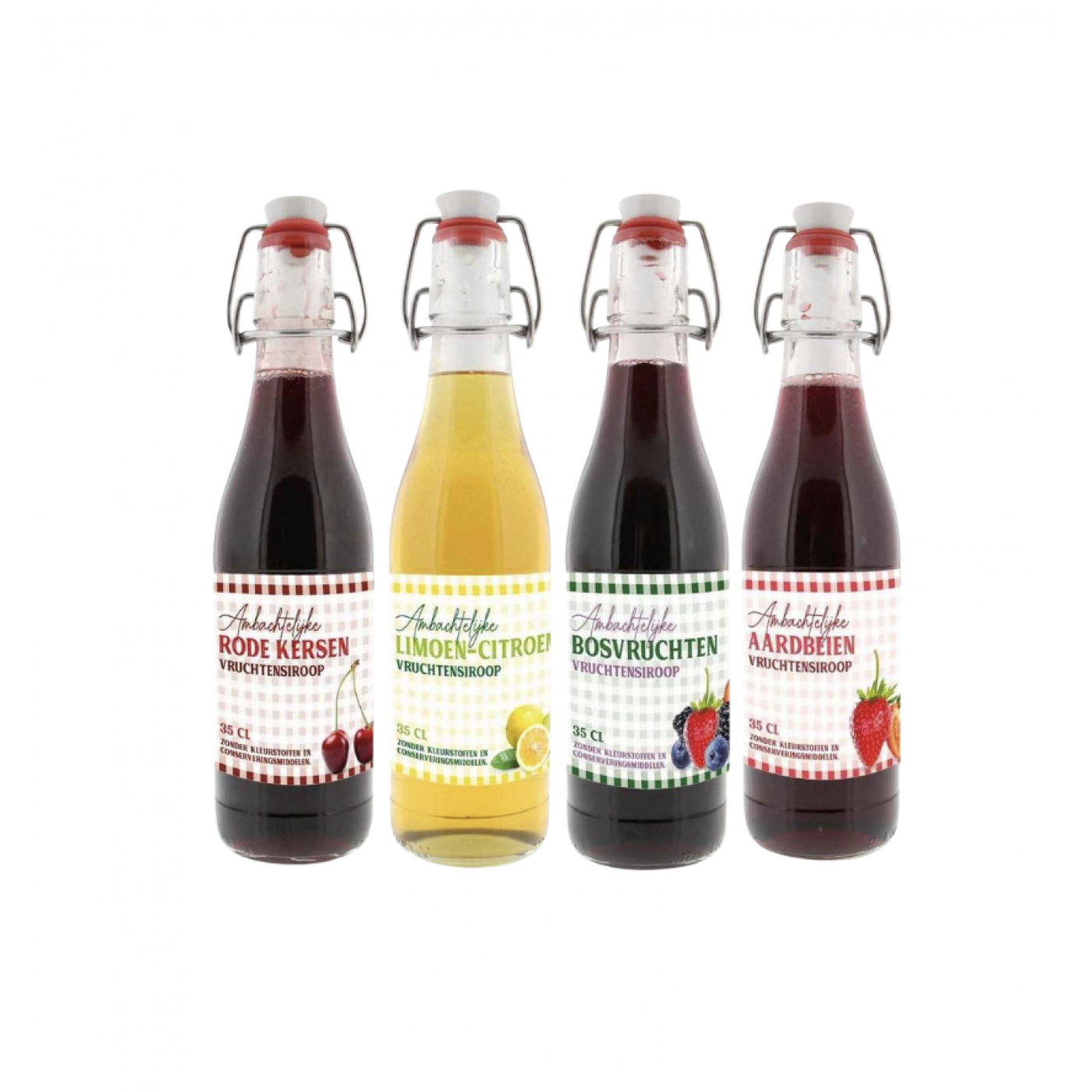 330ml Assorti vruchtensiroop Weckfles 12fl