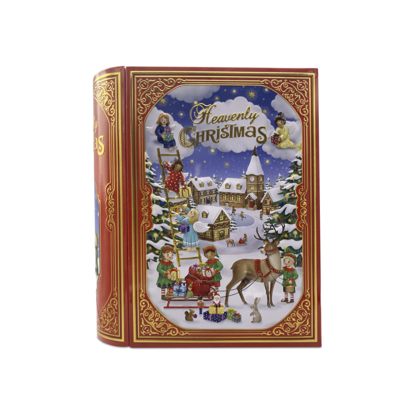 Large Book Tin Heavenly Christmas 6st