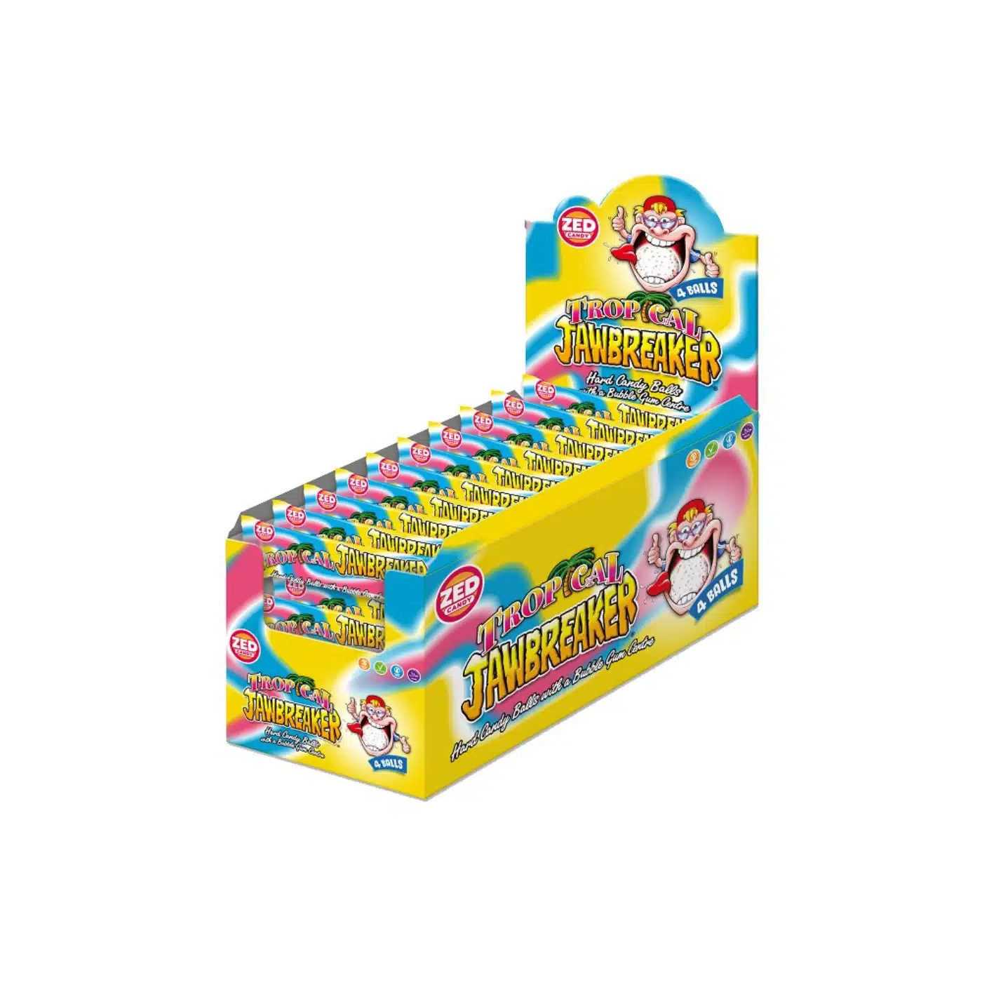 Jawbreakers Tropical 4-pack 40st afbeelding | Lambertz & Visser 