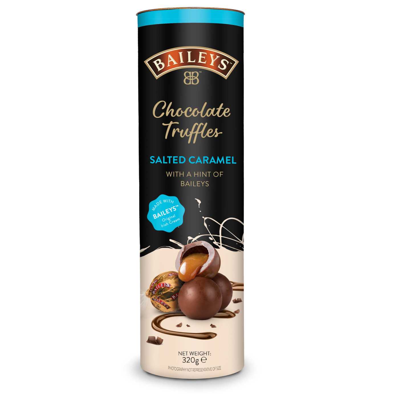 Bailey's 320gram Tubes Salted Caramel truffles 15st NIEUW