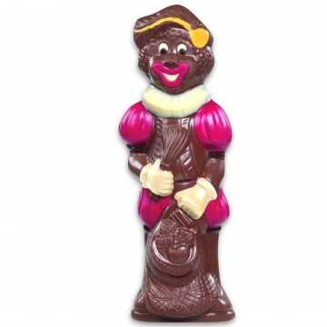 Zwarte Piet deco rood/geel melk 25cm 250g 4st