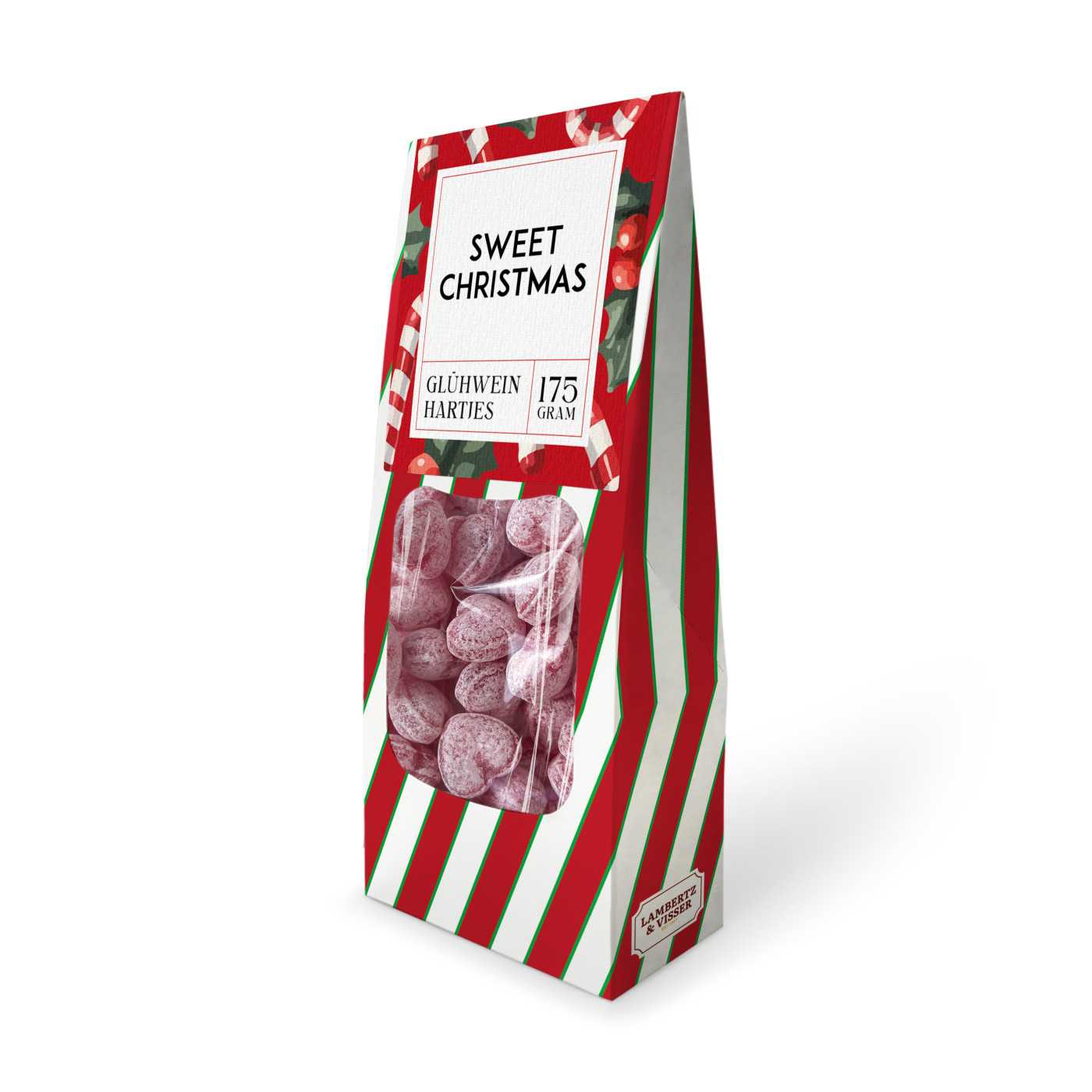 Sweet Christmas Gluhwein hartjes 175g 12st