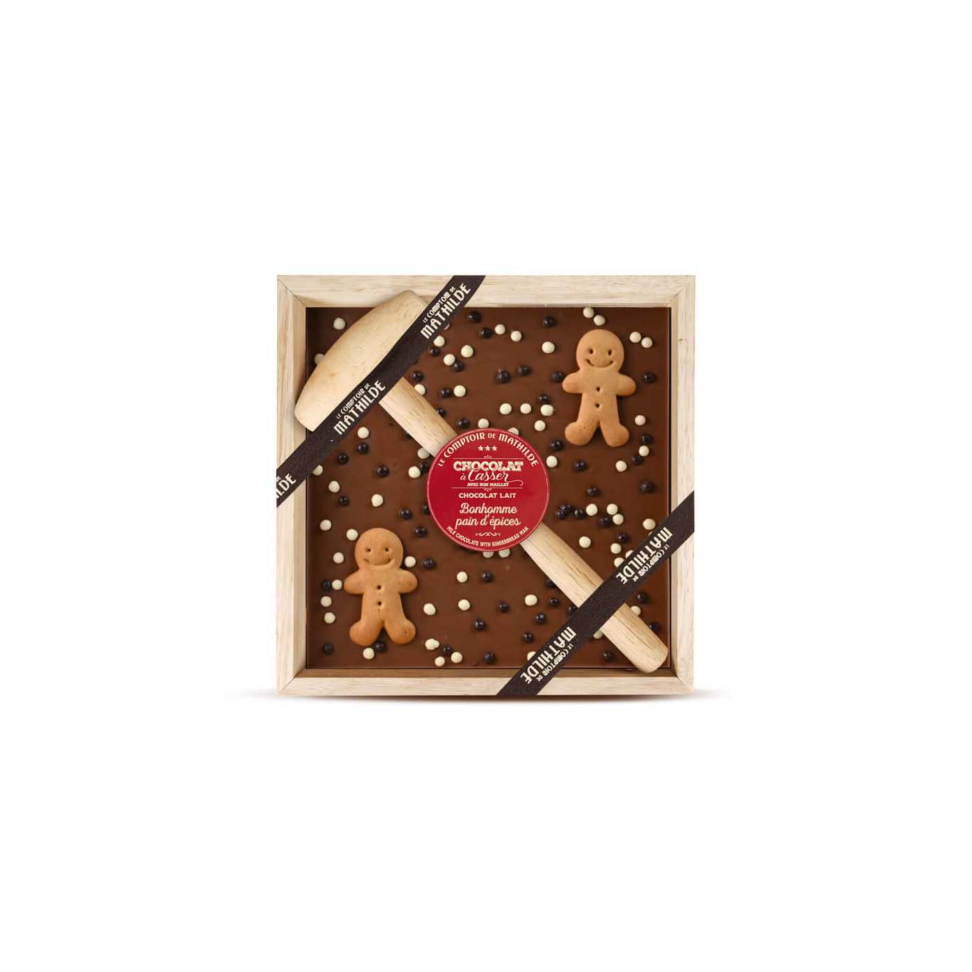 Gingerbread Man Milk Chocolate and Crispy Pearls 350g 4st