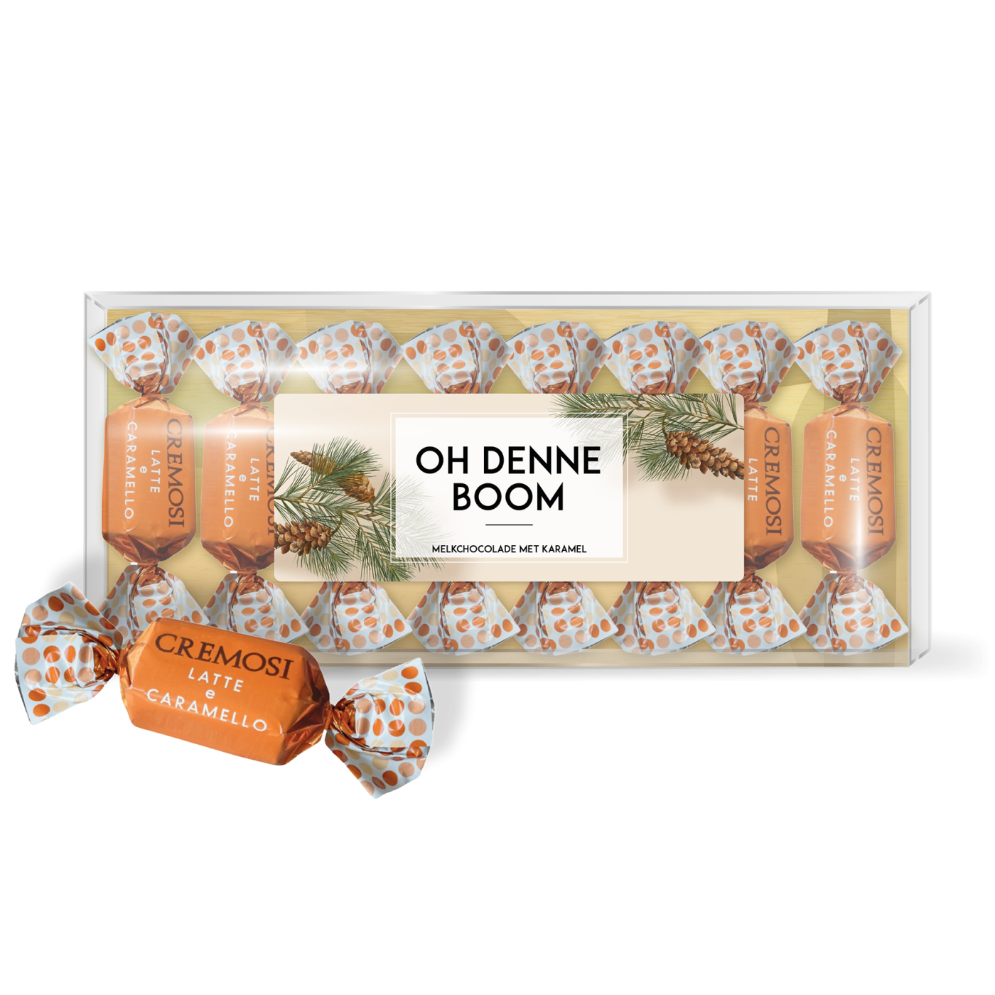 Oh Denneboom melkchocolade karamel blister 10st