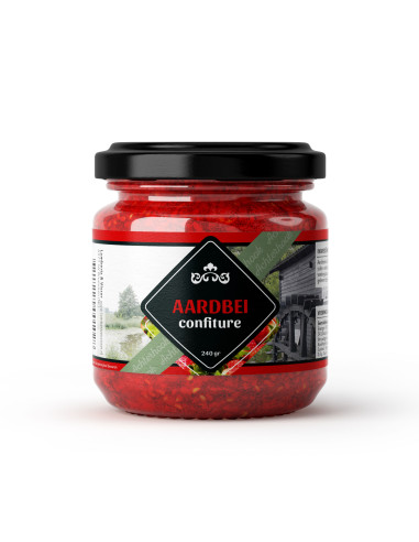 Jam aardbei 240ml 12st ACHTERHOEK afbeelding | Lambertz & Visser 