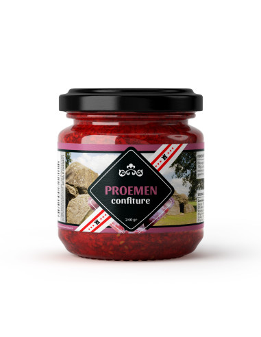 Jam pruimen 240ml 12st DRENTHE afbeelding | Lambertz & Visser 