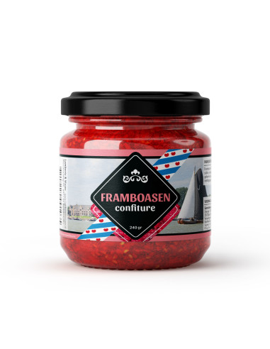 Jam frambozen 240ml 12st FRIESLAND afbeelding | Lambertz & Visser 