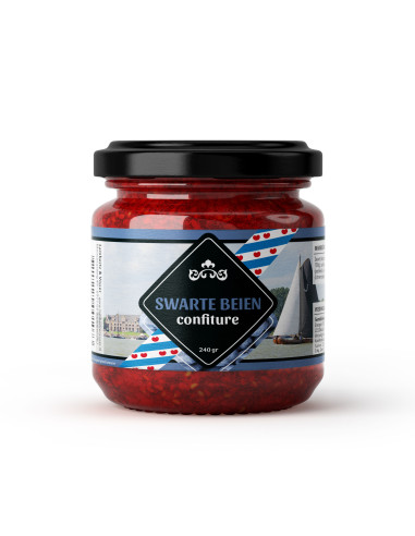 Jam zwartebes 240ml 12st FRIESLAND afbeelding | Lambertz & Visser 