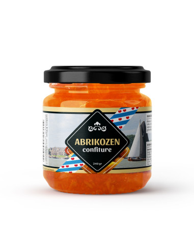 Jam abrikoos 240ml 12st FRIESLAND afbeelding | Lambertz & Visser 