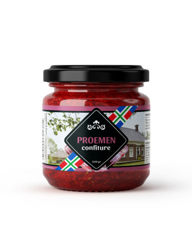 Jam pruimen 240ml 12st GRONINGEN afbeelding | Lambertz & Visser 