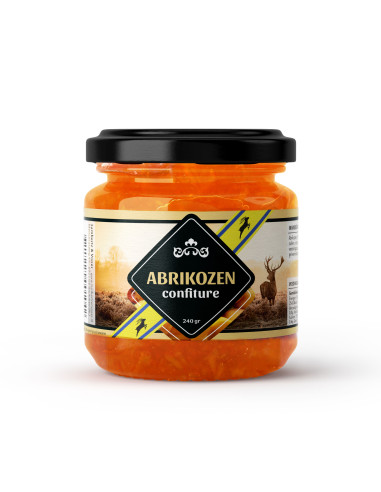 Jam abrikozen 240ml 12st VELUWE afbeelding | Lambertz & Visser 