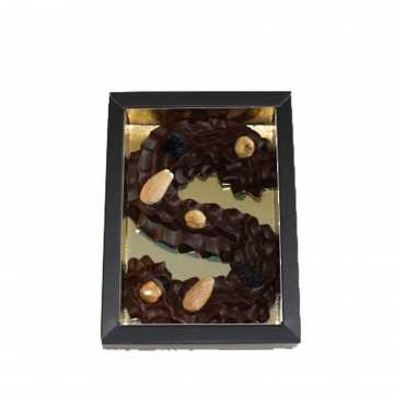 PUUR S Chocolade Spuitletter Groot 235g 6st