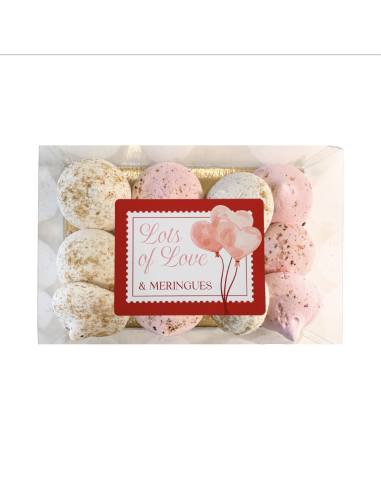 'Lots of Love' Meringues transparante doos 12st afbeelding | Lambertz & Visser 