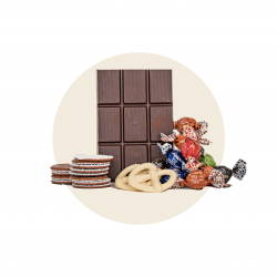 Chocolade van de groothandel o.a. in puur, melk en wit